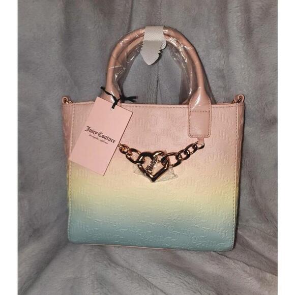 Juicy Couture Mini Tote Bag Change of Heart Ombre - Picture 1 of 9